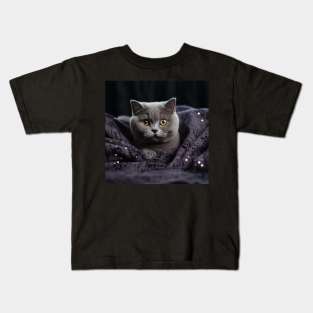 British Shorthair Kitten Wonder Kids T-Shirt